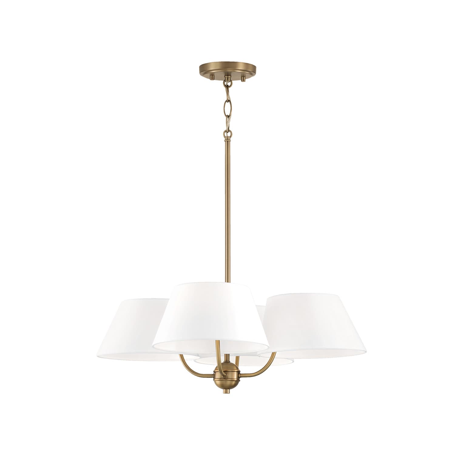 Rigby 4 Light Chandelier in Aged Brass-img-4