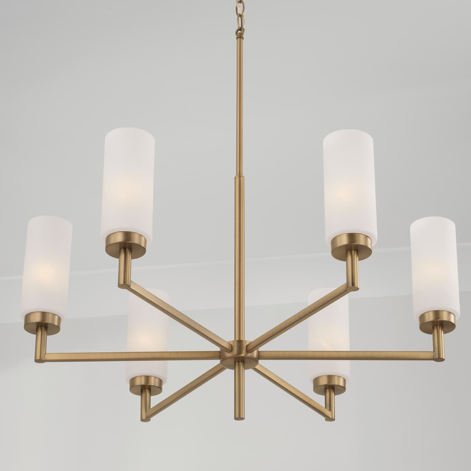Oakland 6 Light Chandelier in Aged Brass-img-3