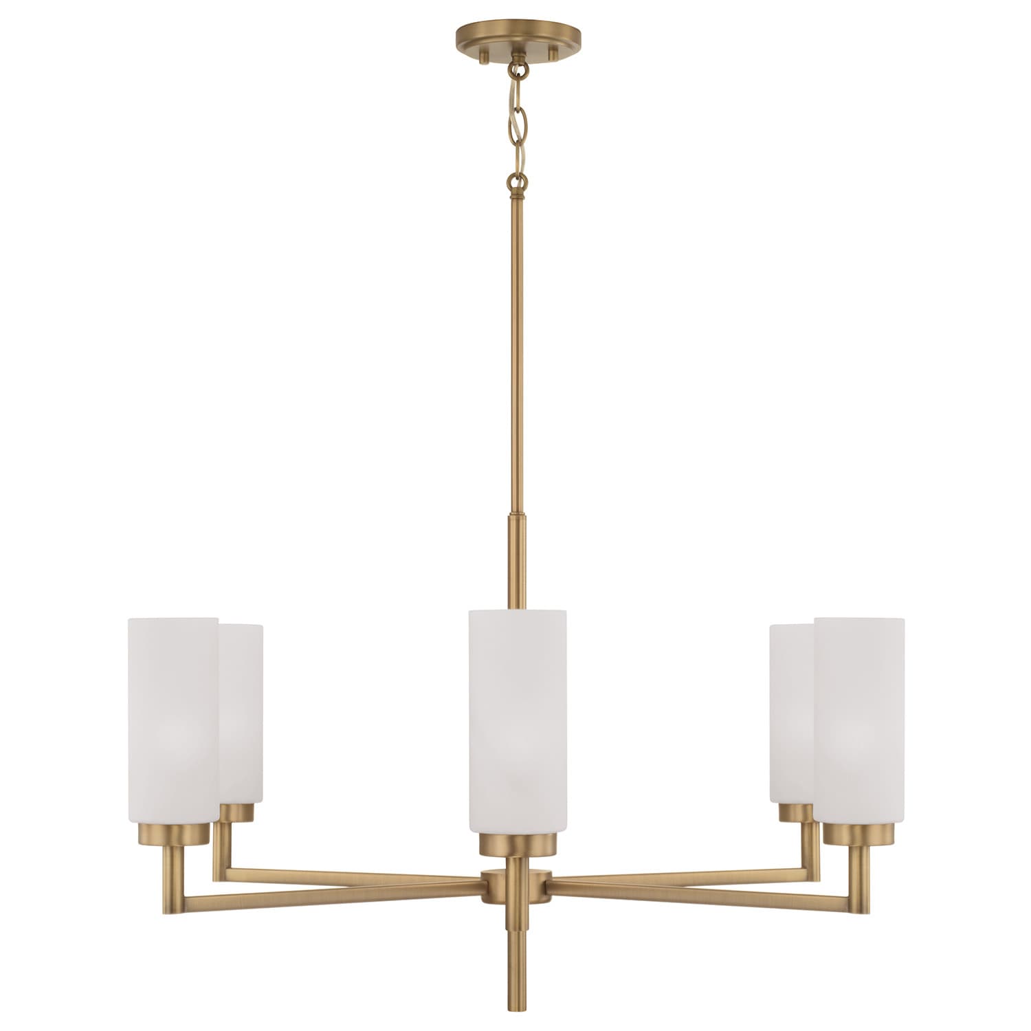 Oakland 6 Light Chandelier in Aged Brass-img-4