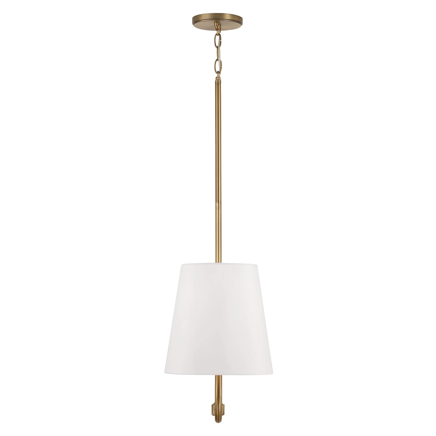 Winnie 2 Light Linear Chandelier in Aged Brass-img-4
