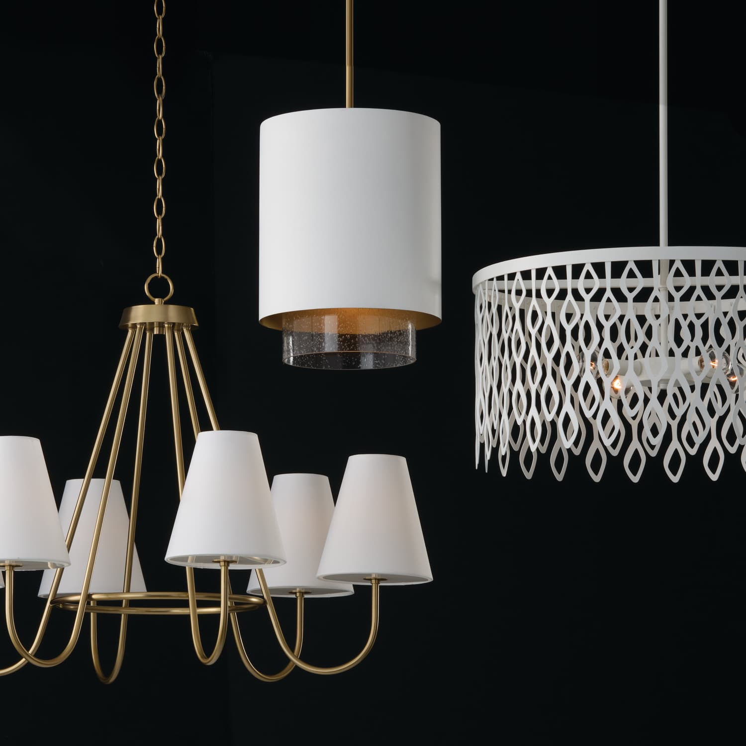 Jules 6 Light Chandelier in Matte Brass-img-10