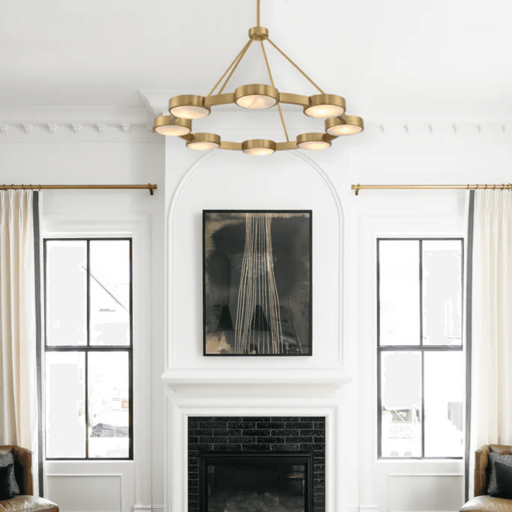 Scott 8 Light Chandelier in Modern Gold-img-1