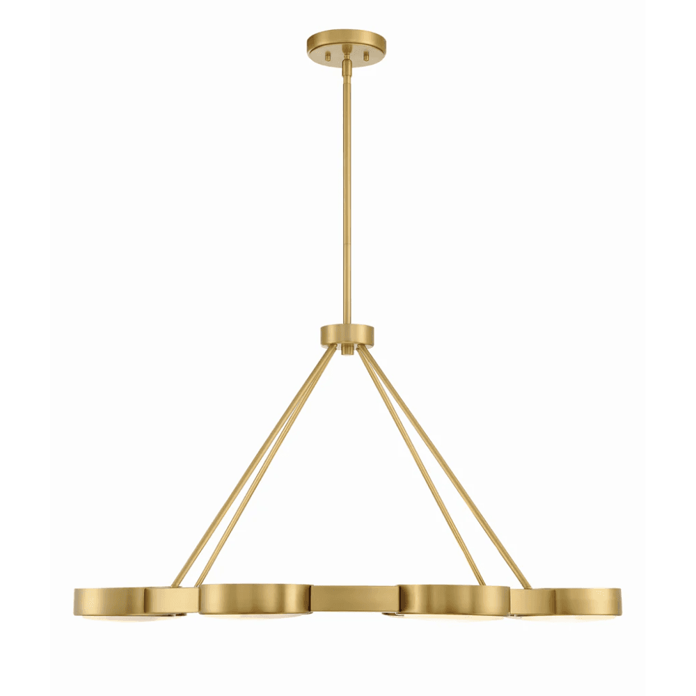 Scott 8 Light Chandelier in Modern Gold-img-3