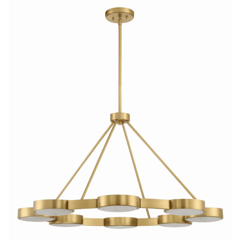 Scott 8 Light Chandelier in Modern Gold-img-4