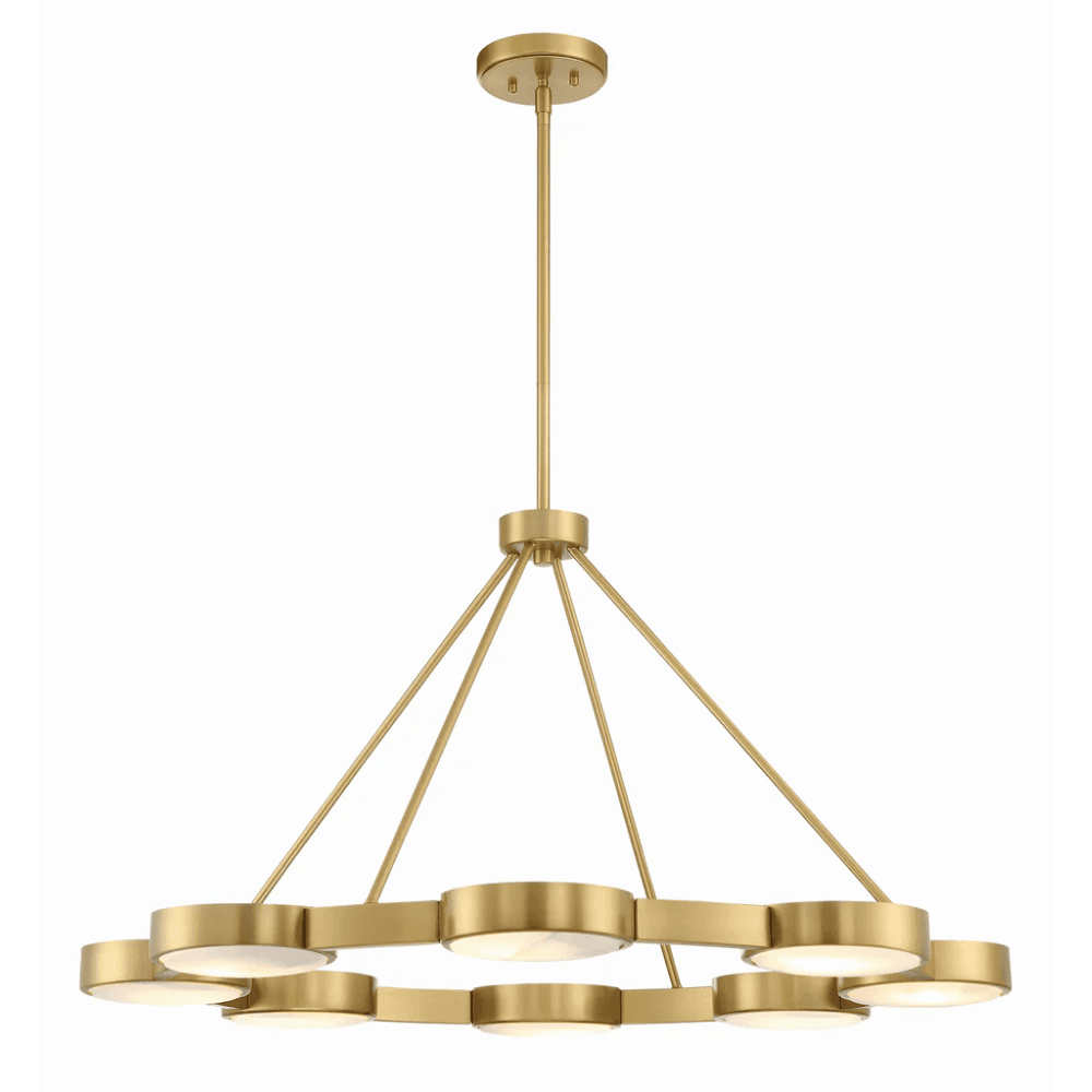 Scott 8 Light Chandelier in Modern Gold-img-5