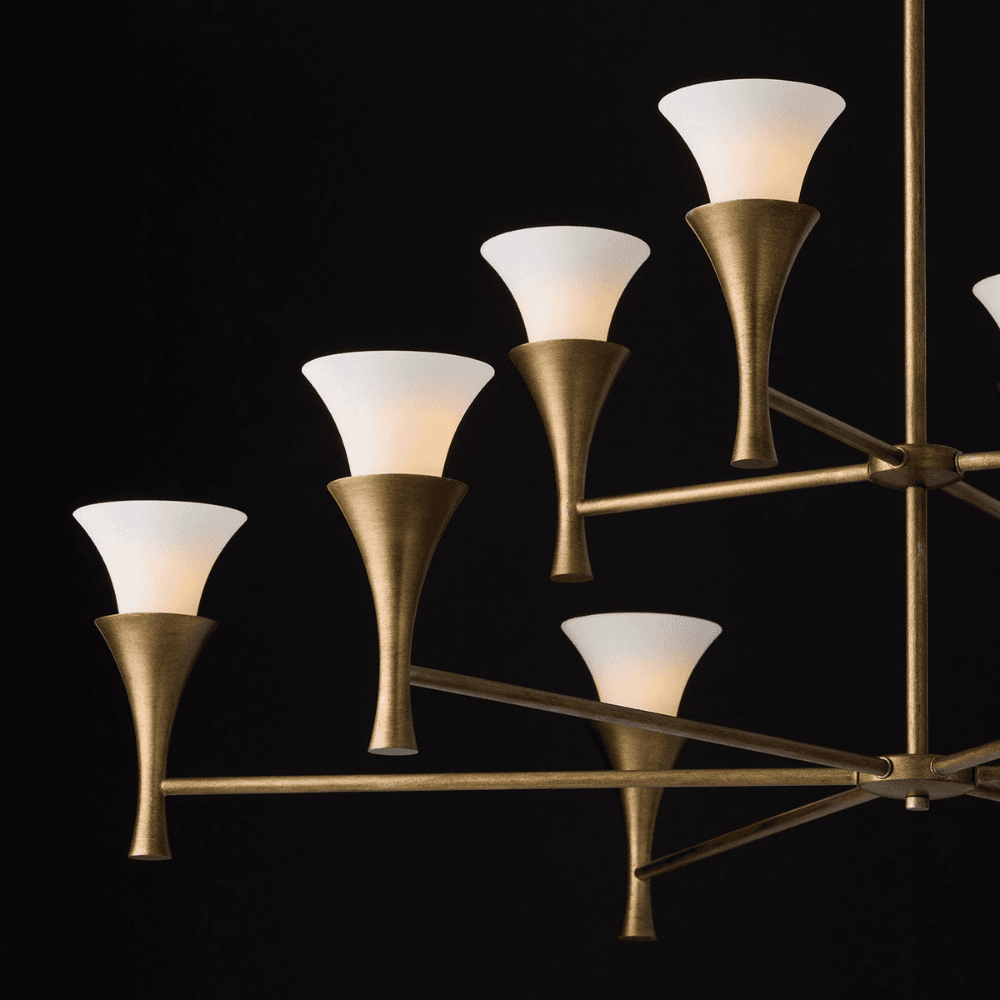 Bolla 10 Light Chandelier in Mystic Luster-img-1