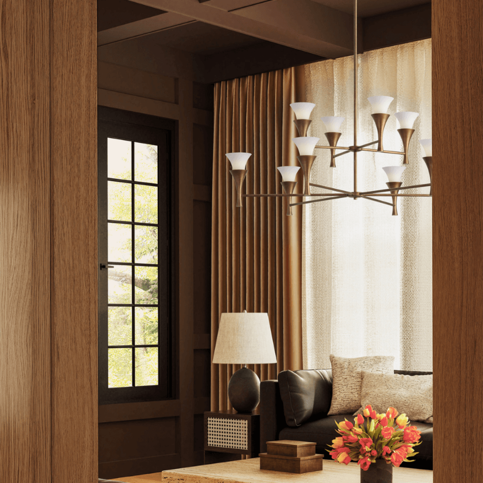 Bolla 10 Light Chandelier in Mystic Luster-img-2