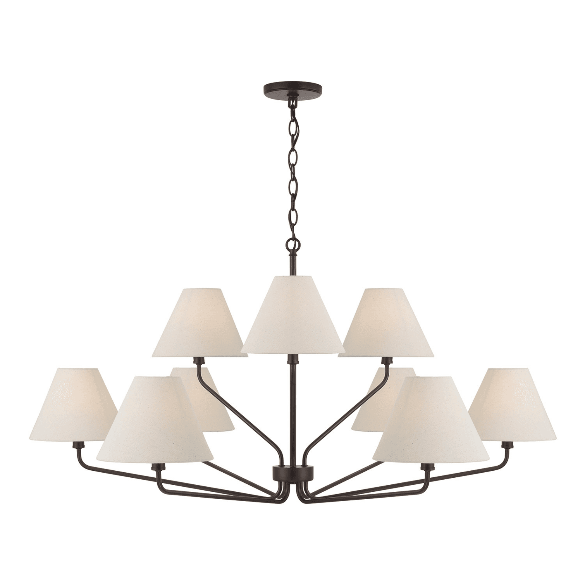 Espresso 9 Light Chandelier in Brown-img-3