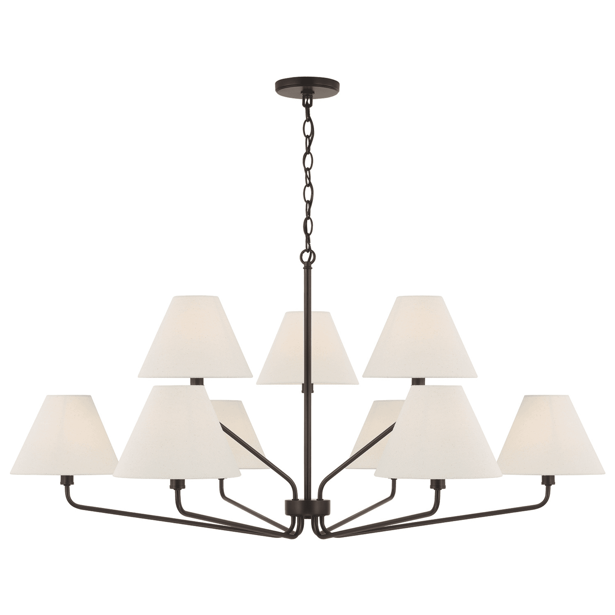 Espresso 9 Light Chandelier in Brown-img-4