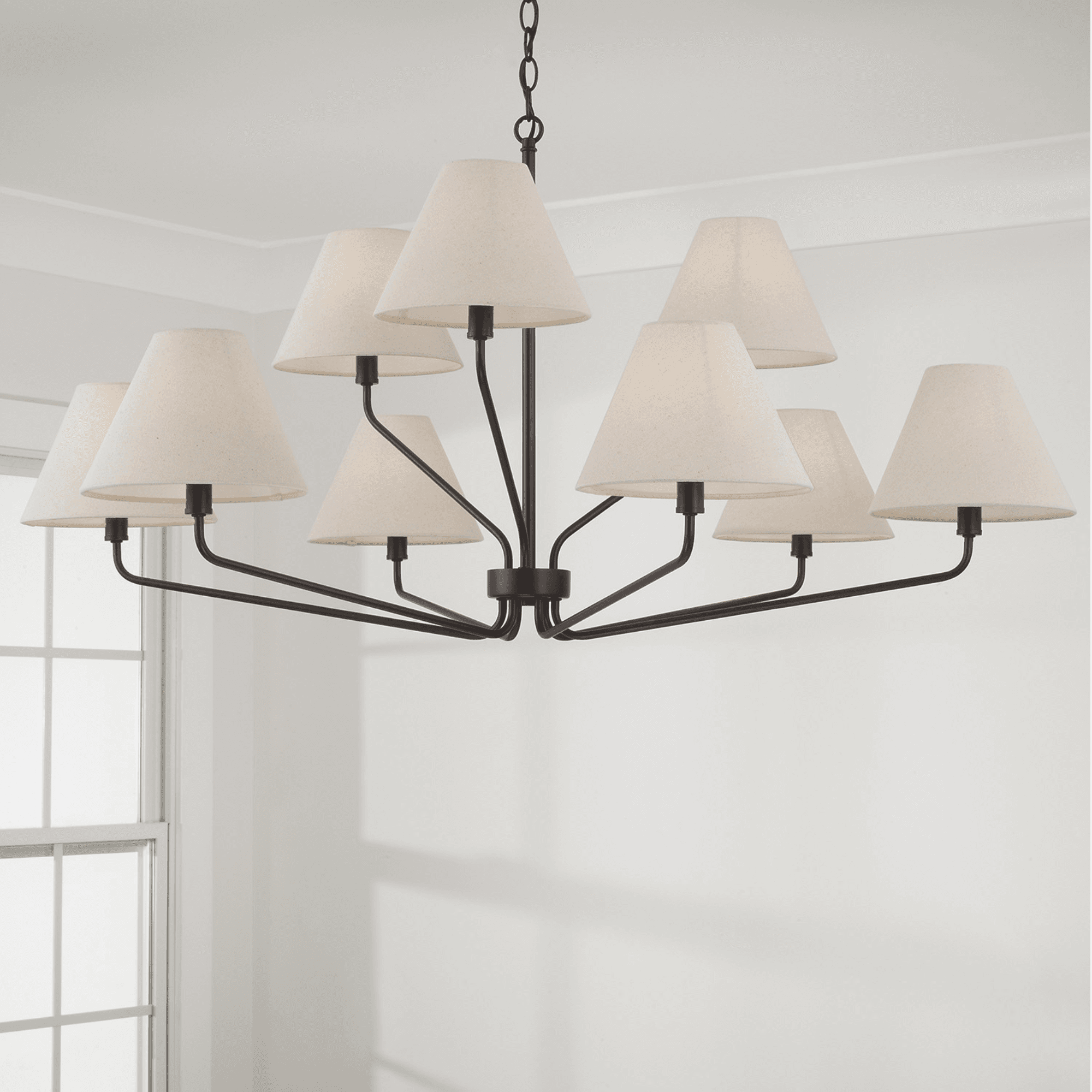 Espresso 9 Light Chandelier in Brown-img-5