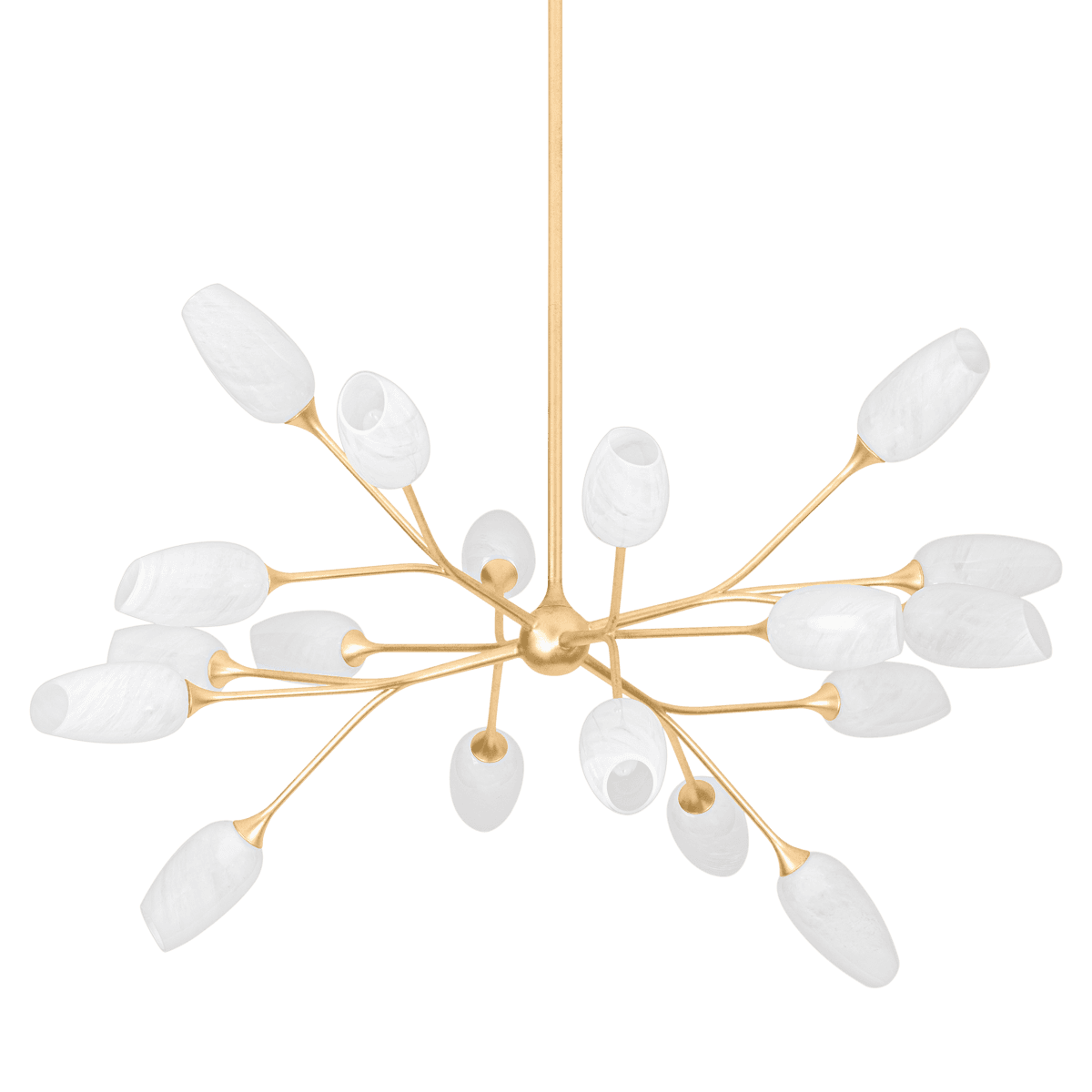 Beatrice 18 Light Chandelier in Vintage Gold Leaf-img-2
