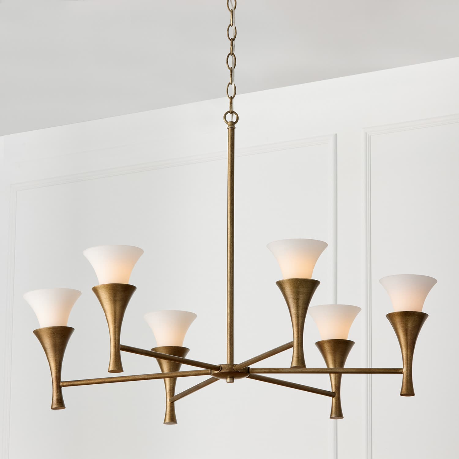 Bolla 6 Light Chandelier in Mystic Luster-img-1