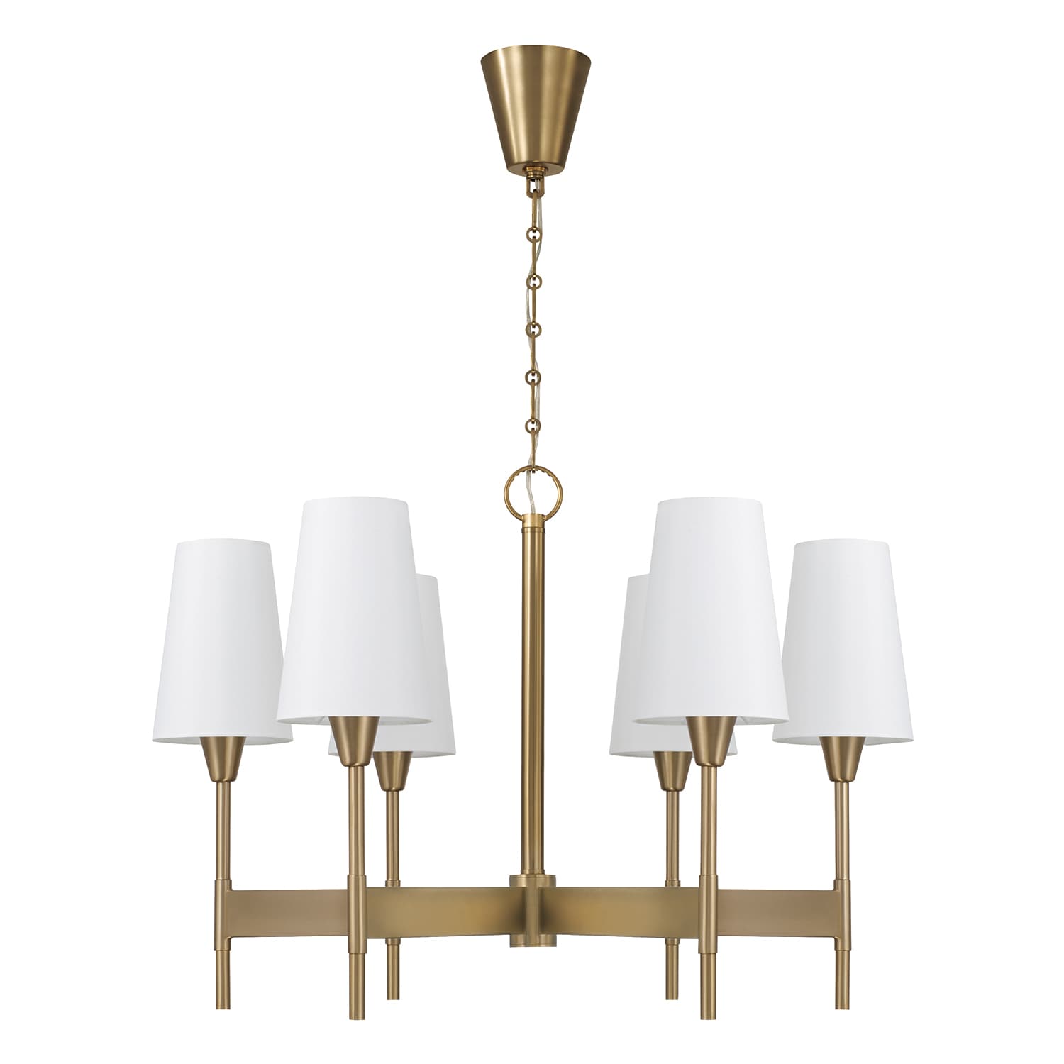 Elliot 6 Light Chandelier in Aged Brass-img-6