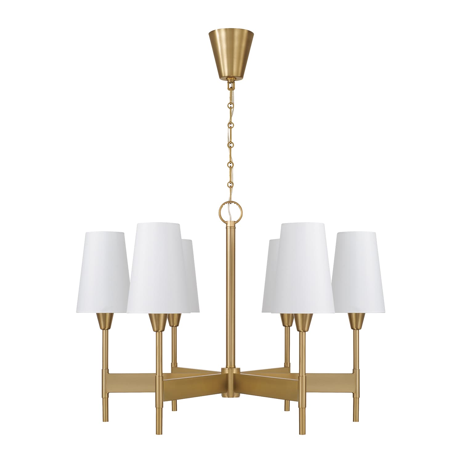 Elliot 6 Light Chandelier in Aged Brass-img-7