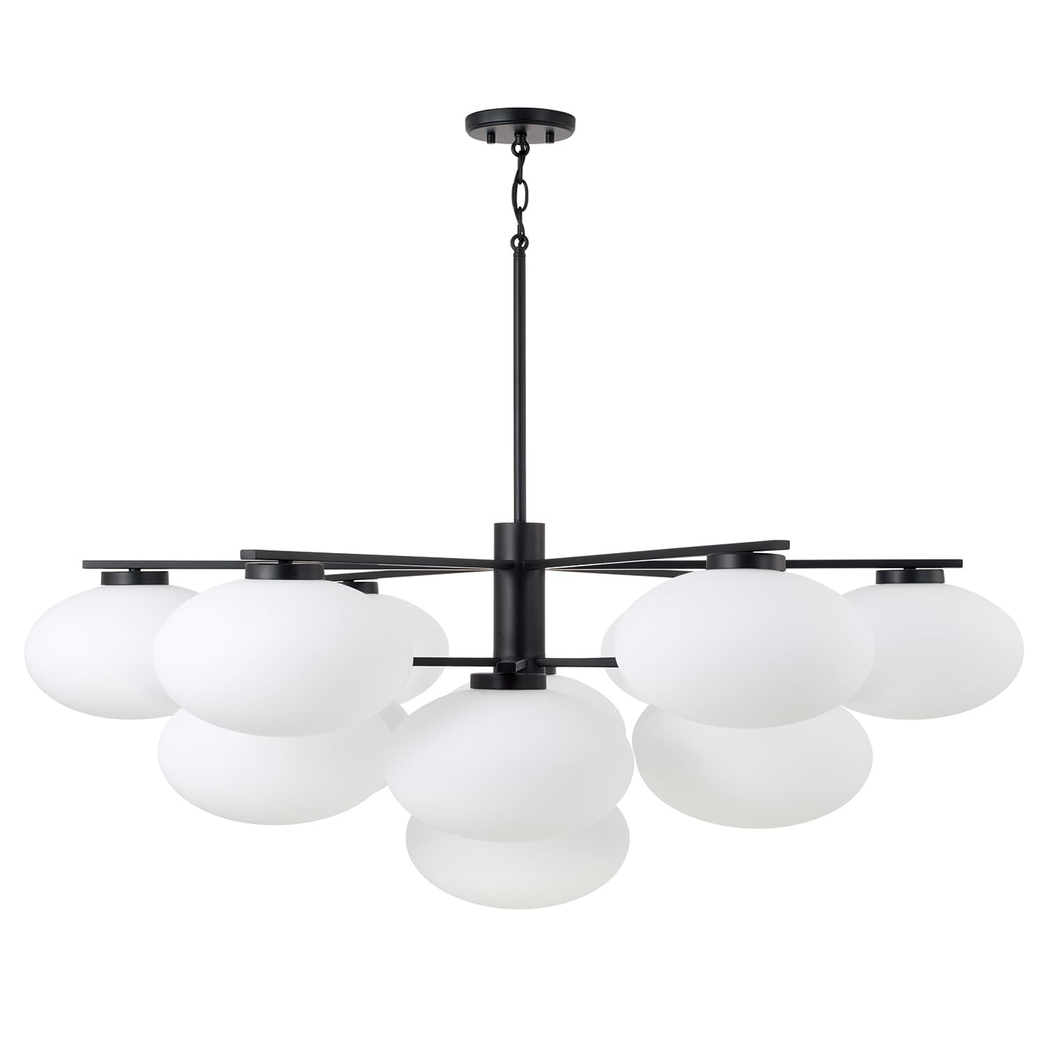 Luca 13 Light Chandelier in Matte Black-img-3
