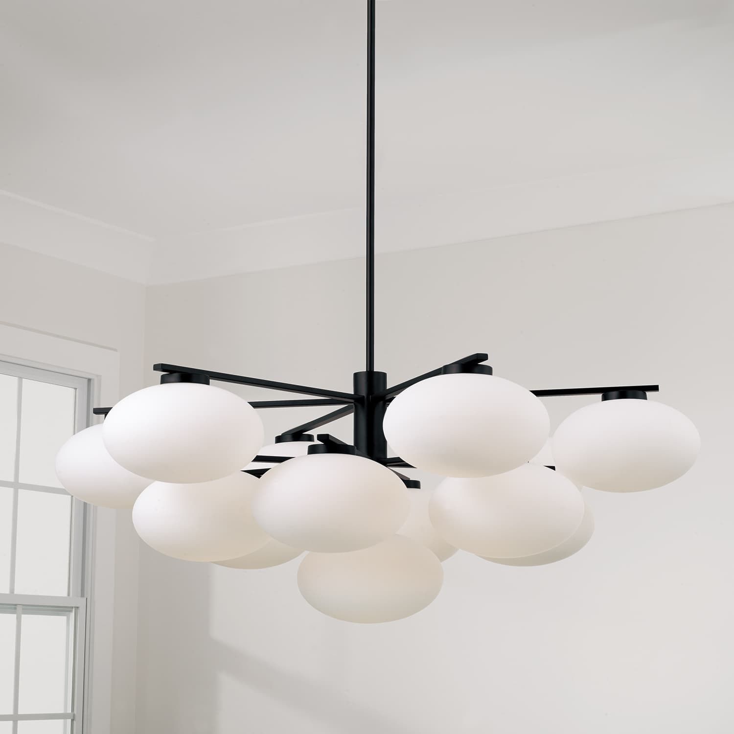 Luca 13 Light Chandelier in Matte Black-img-5