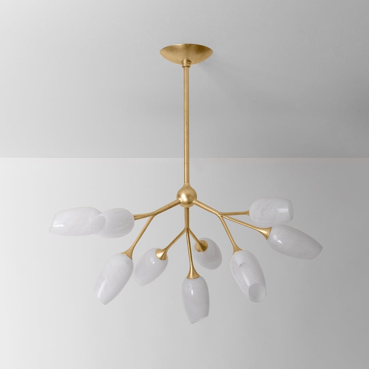 Beatrice 9 Light Chandelier in Vintage Gold Leaf-img-3