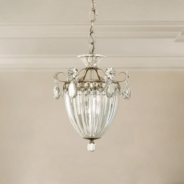 Bagatelle 3 Light Crystal Pendant in Antique Silver-img-1