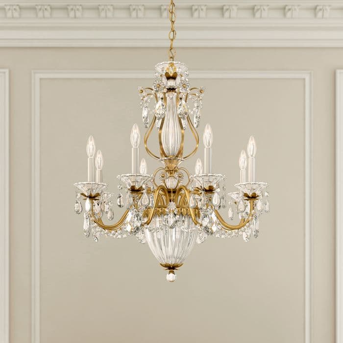 Bagatelle 8+3 Light Crystal Chandelier in Heirloom Gold-img-1