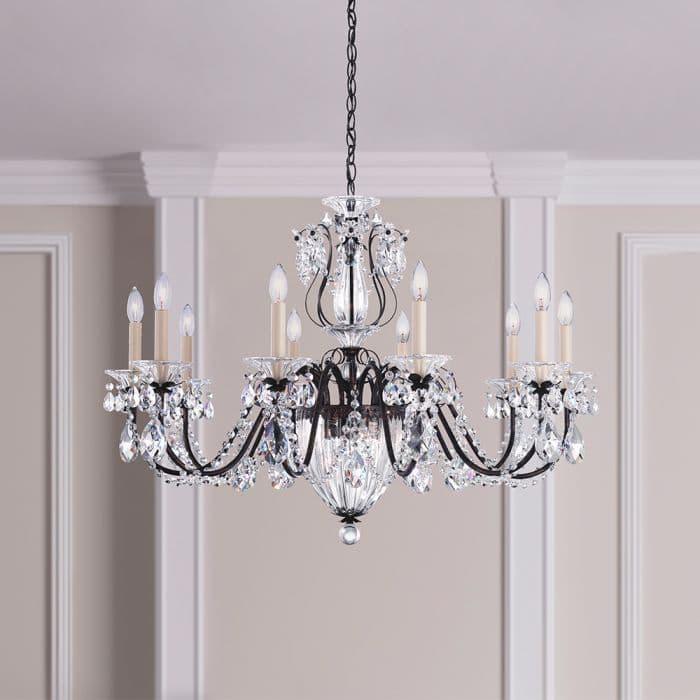 Bagatelle 10+3 Light Crystal Chandelier in Heirloom Bronze-img-1
