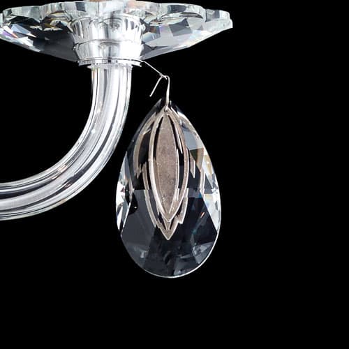 Siena 10 Light Crystal Chandelier in Stainless Steel-img-3