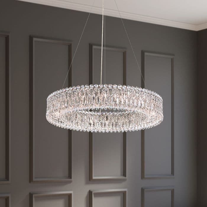Sarella 18 Light Crystal Ring Chandelier in Heirloom Gold-img-2