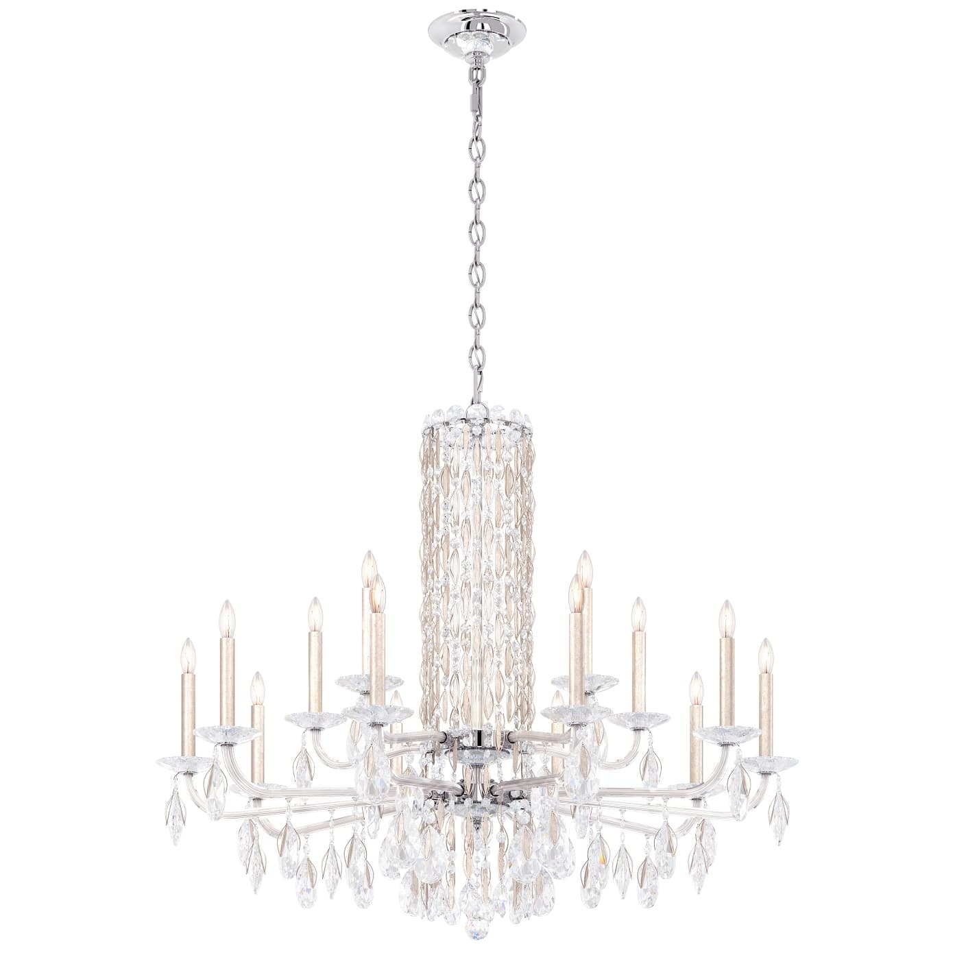 Siena 15 Light Crystal Chandelier in Stainless Steel-img-2