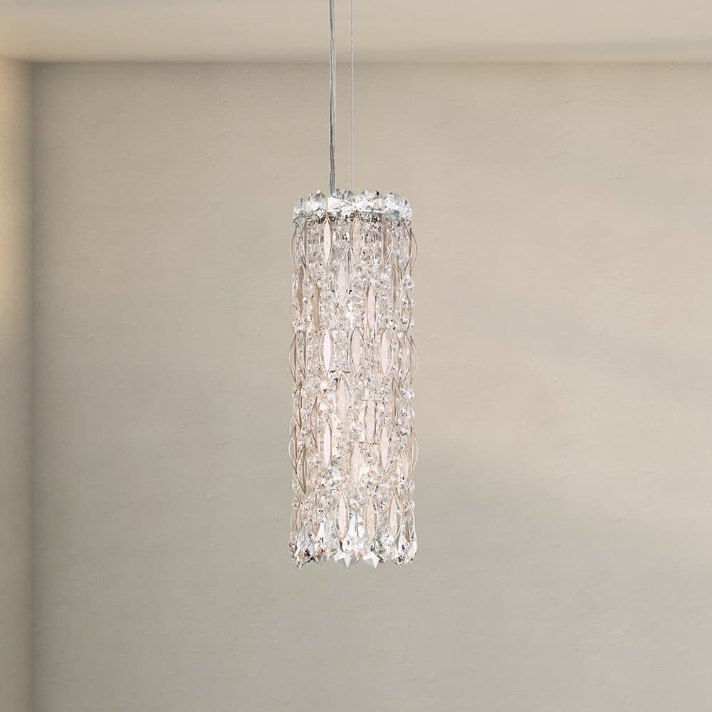 Sarella 3 Light Crystal Pendant in Stainless Steel-img-1