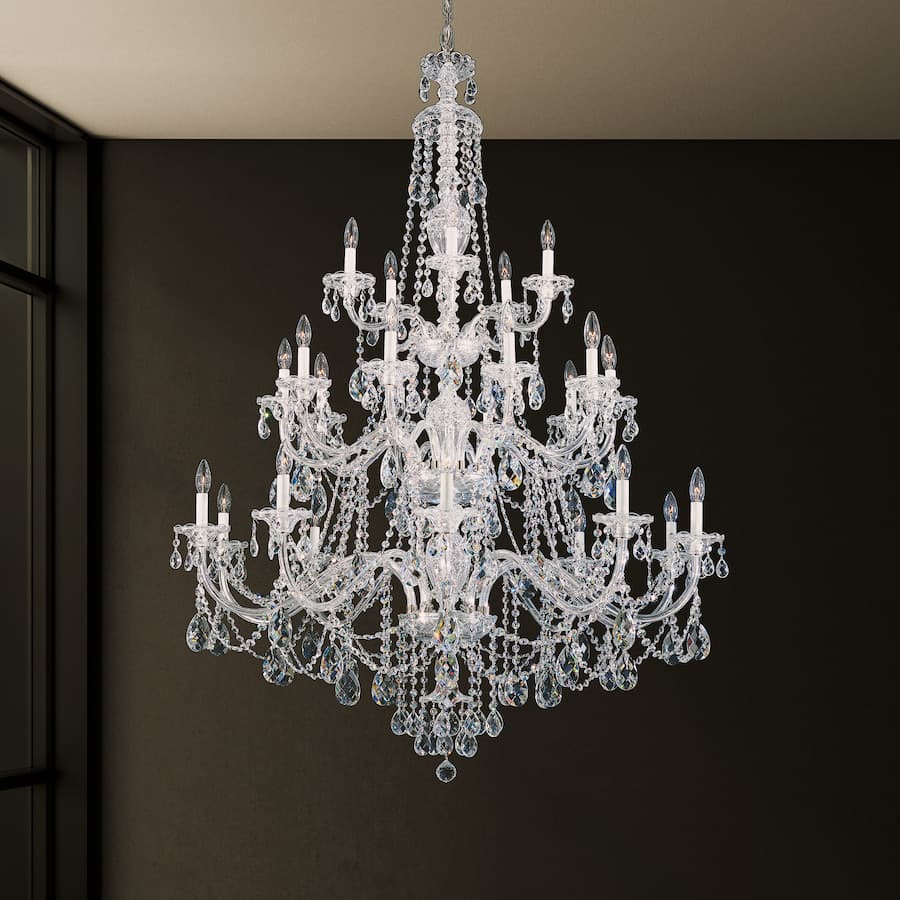 Sterling 25 Light Crystal Chandelier in Polished Silver-img-1
