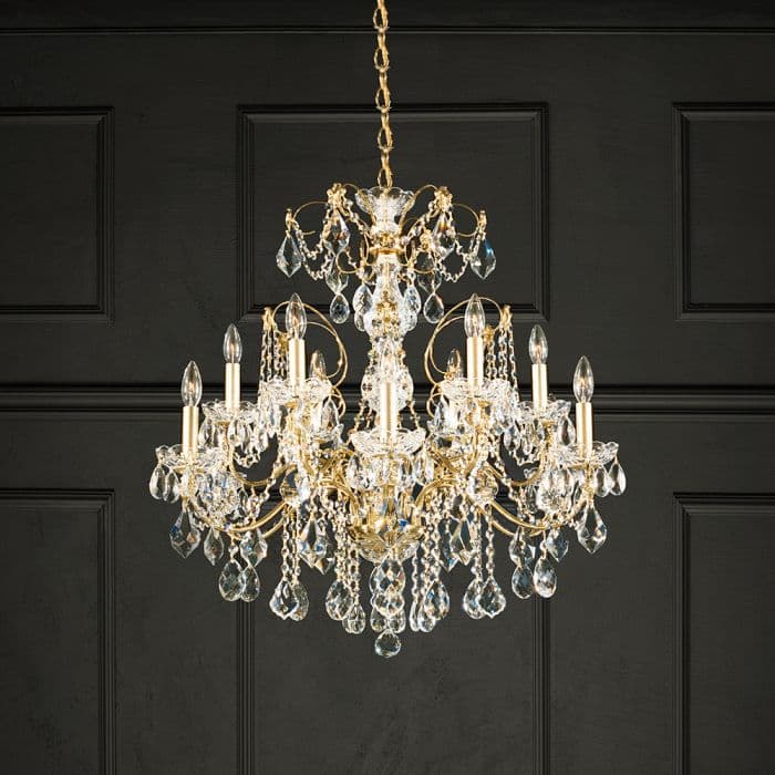 Century 12 Light Crystal Chandelier in Aurelia Gold-img-1