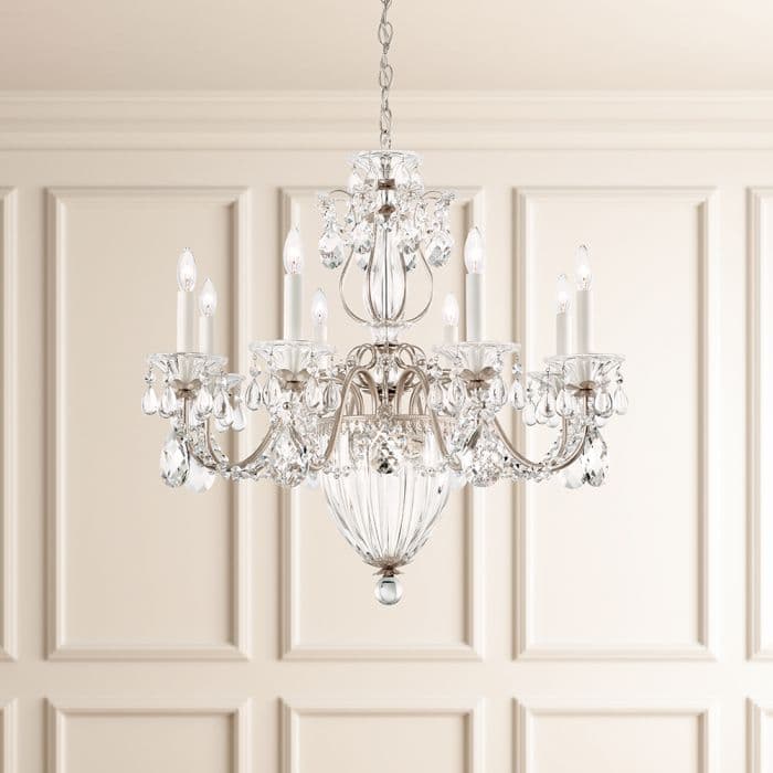 Bagatelle 8+3 Light Crystal Chandelier in Antique Silver-img-1