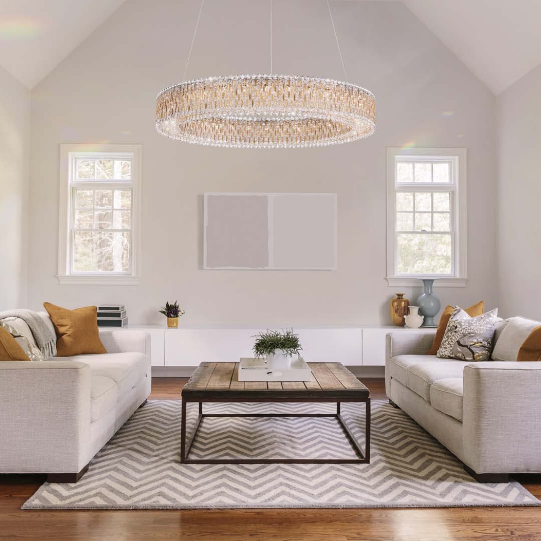 Sarella 27 Light Crystal Ring Chandelier in Heirloom Gold-img-1