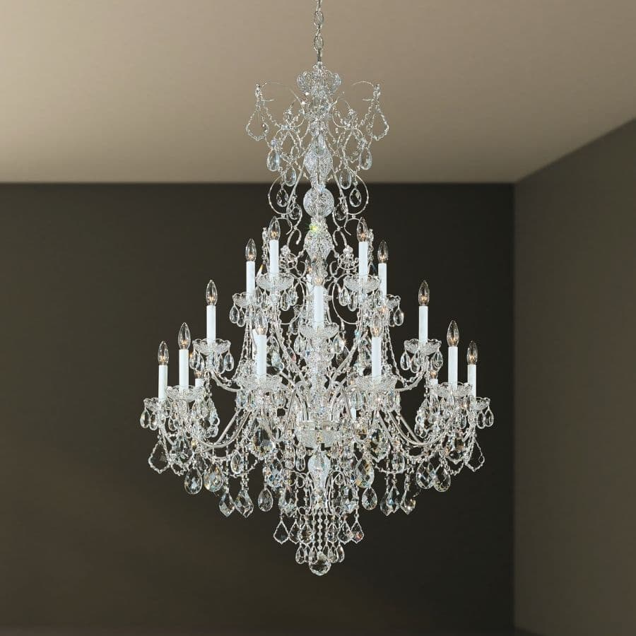 Century 20 Light Crystal Chandelier in Polished Silver-img-1