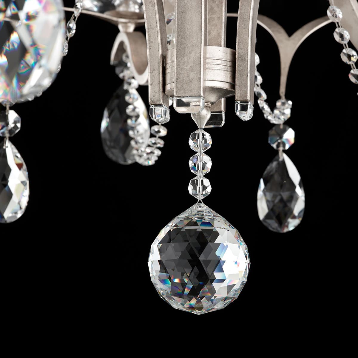 Vesca 12 Light Crystal Chandelier in Antique Silver-img-2