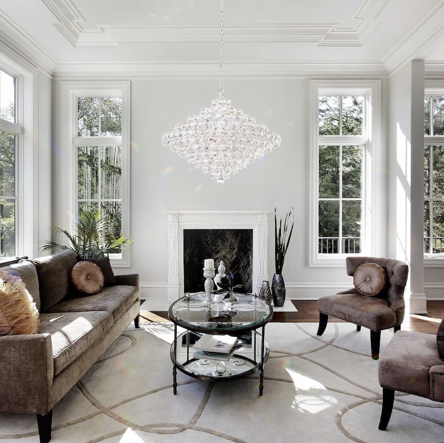 Baronet 28 Light Crystal Chandelier in Stainless Steell-img-2