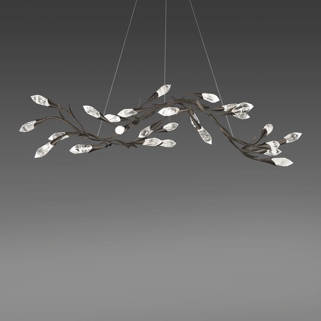 Secret Garden Linear Crystal Chandelier in French Gold-img-2