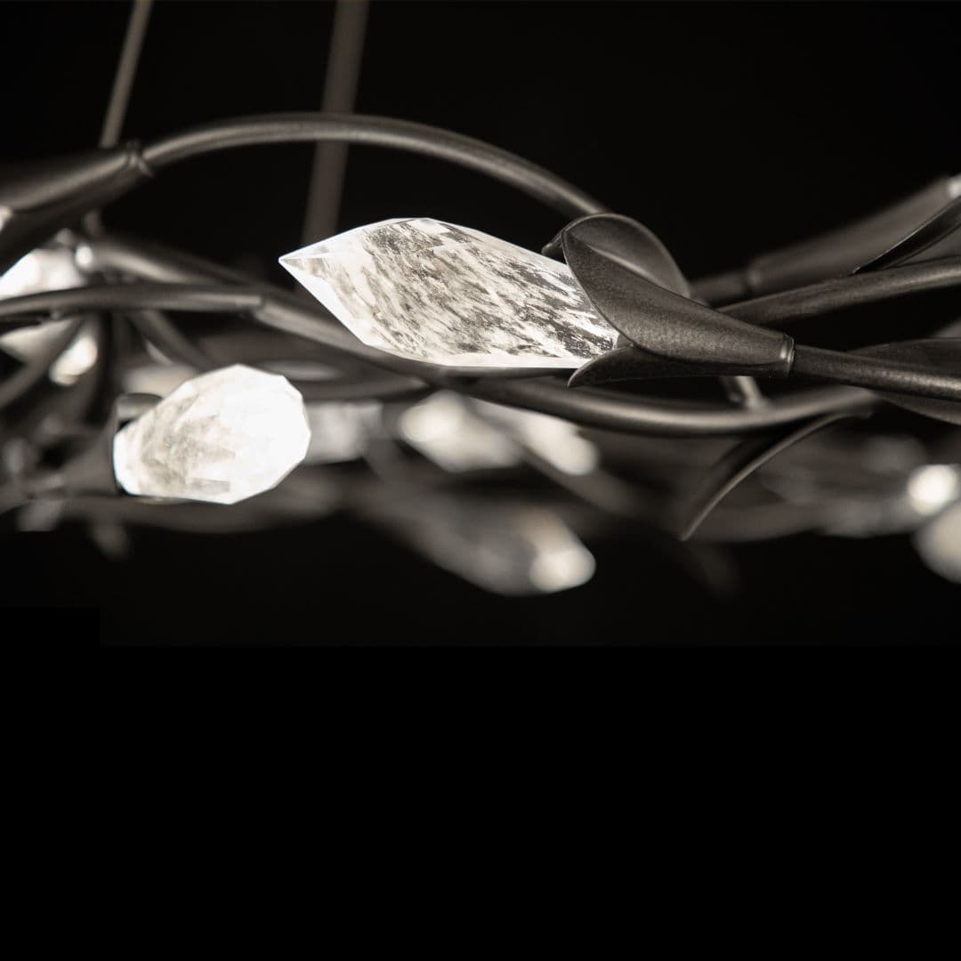 Secret Garden Linear Crystal Chandelier in French Gold-img-3