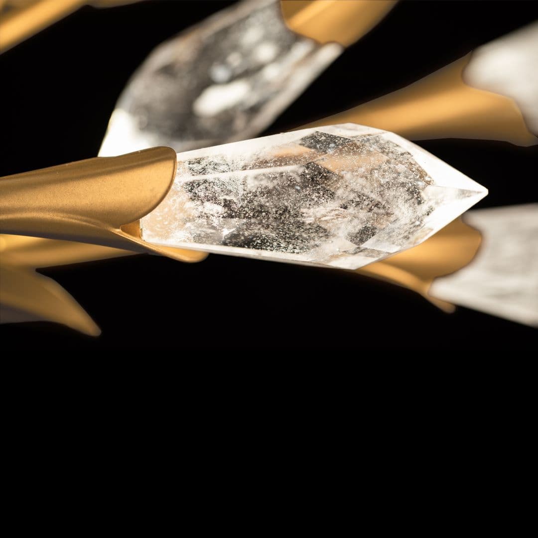 Secret Garden Linear Crystal Chandelier in French Gold-img-6
