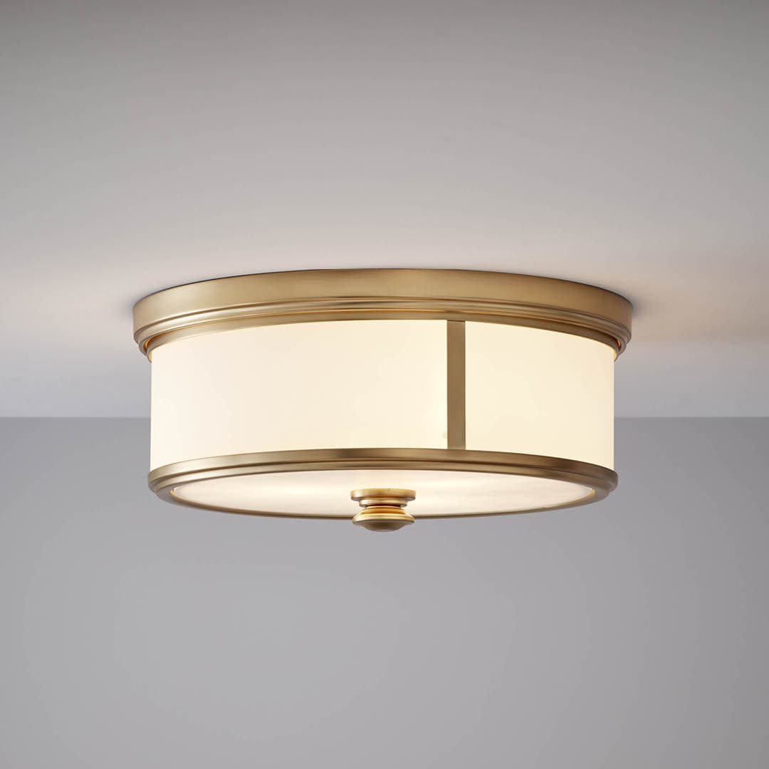 Bolton 3 Light Semi-Flush in Aged Gold-img-1