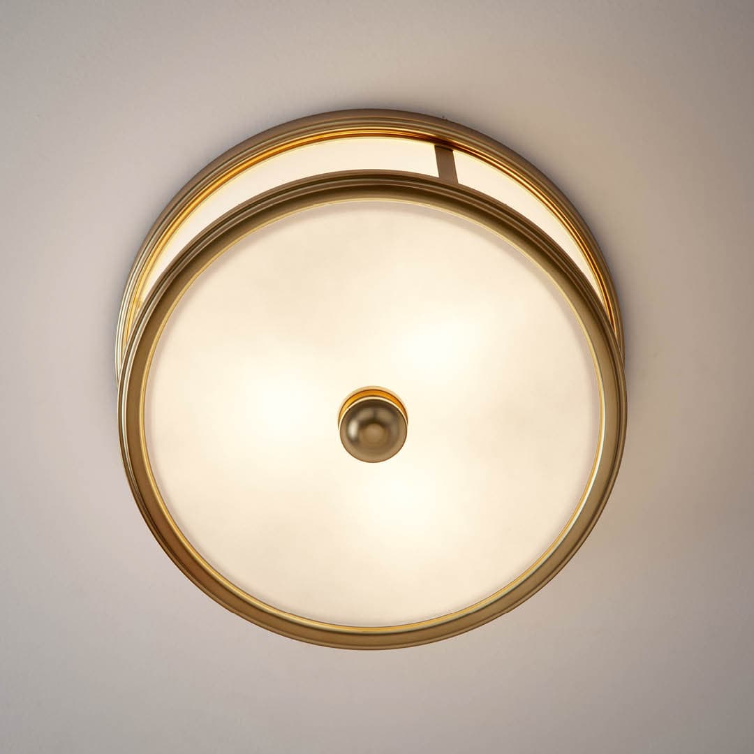 Bolton 3 Light Semi-Flush in Aged Gold-img-4
