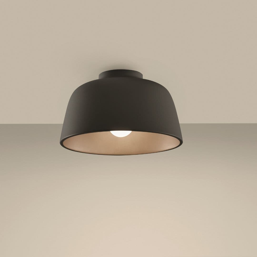 Kondo Ceiling Light - Small in Black & Gold-img-1