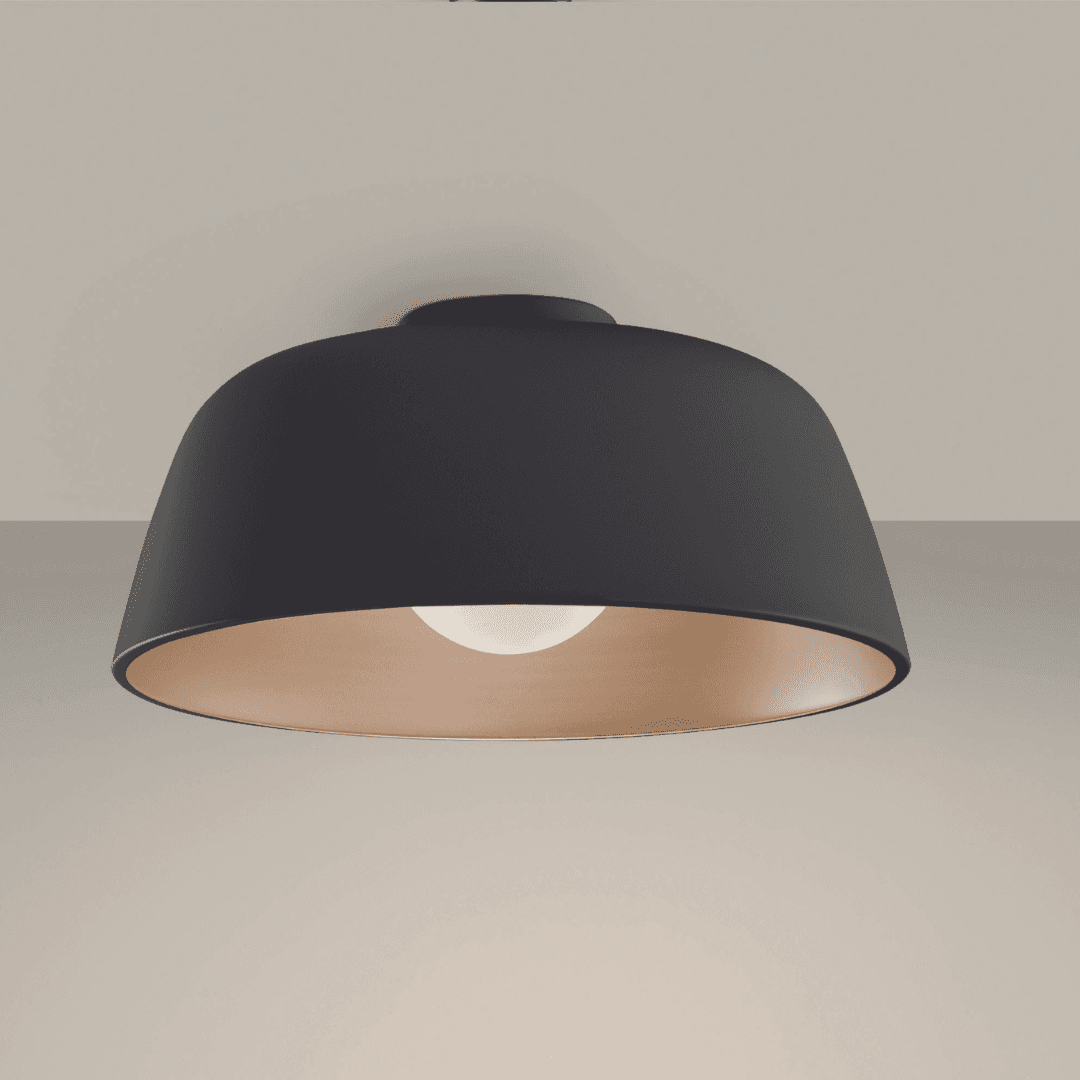 Kondo Ceiling Light - Large in Black & Gold-img-1
