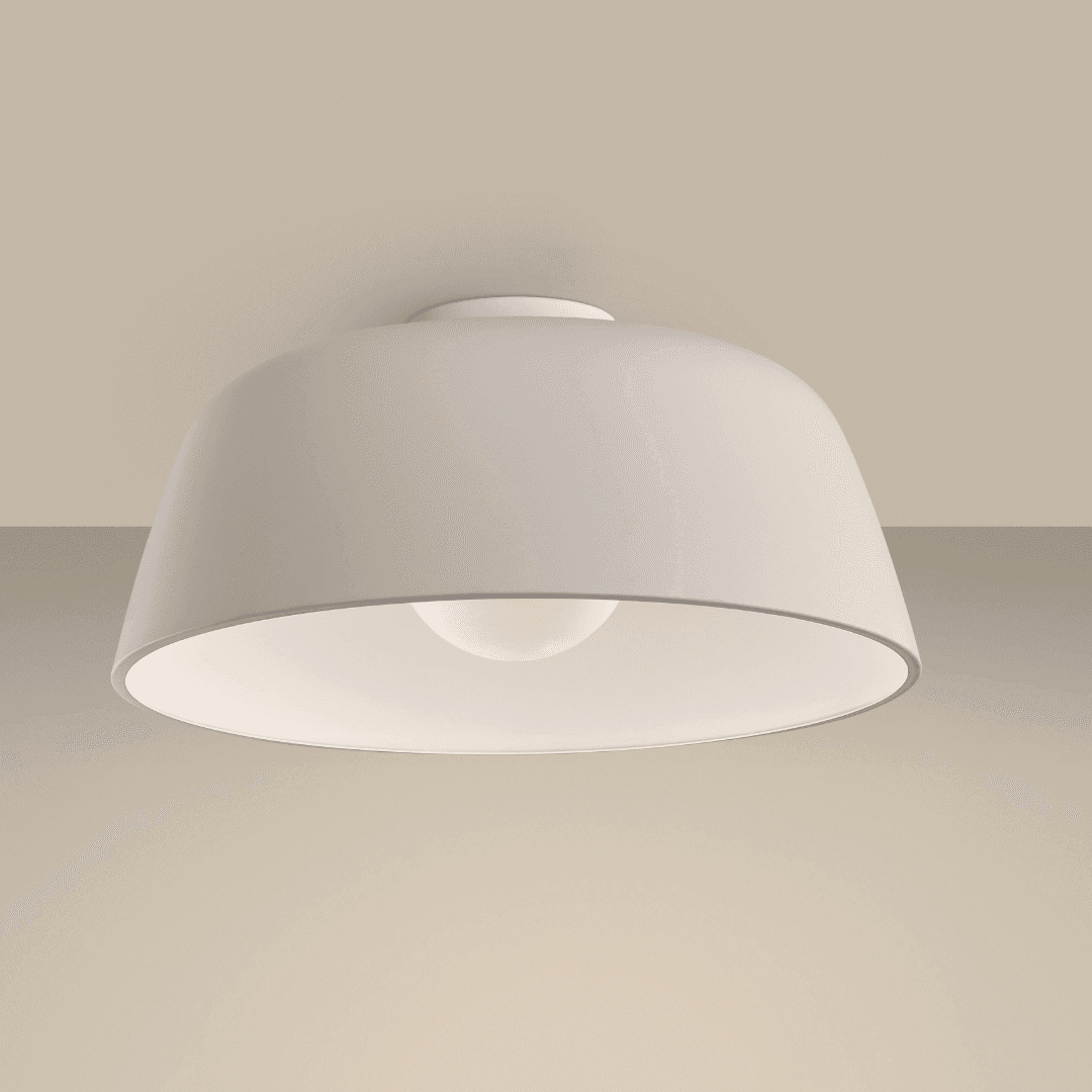 Kondo Ceiling Light - Large in White & White-img-1