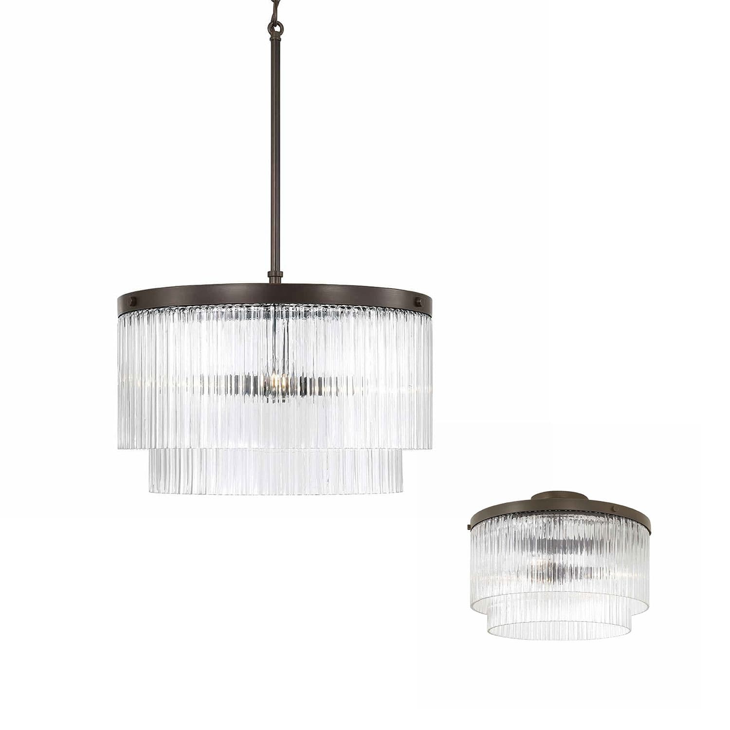 Mia 3 Light Pendant in Oiled Bronze-img-5