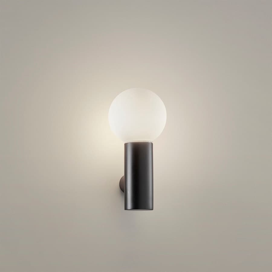Moya Vanity Wall Light in Metal Black-img-1