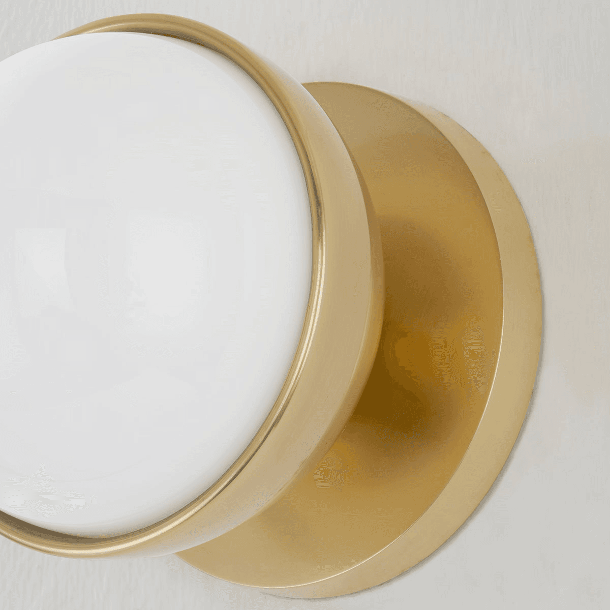 Demi 1 Light Vanity Wall Light in Aged Brass-img-1