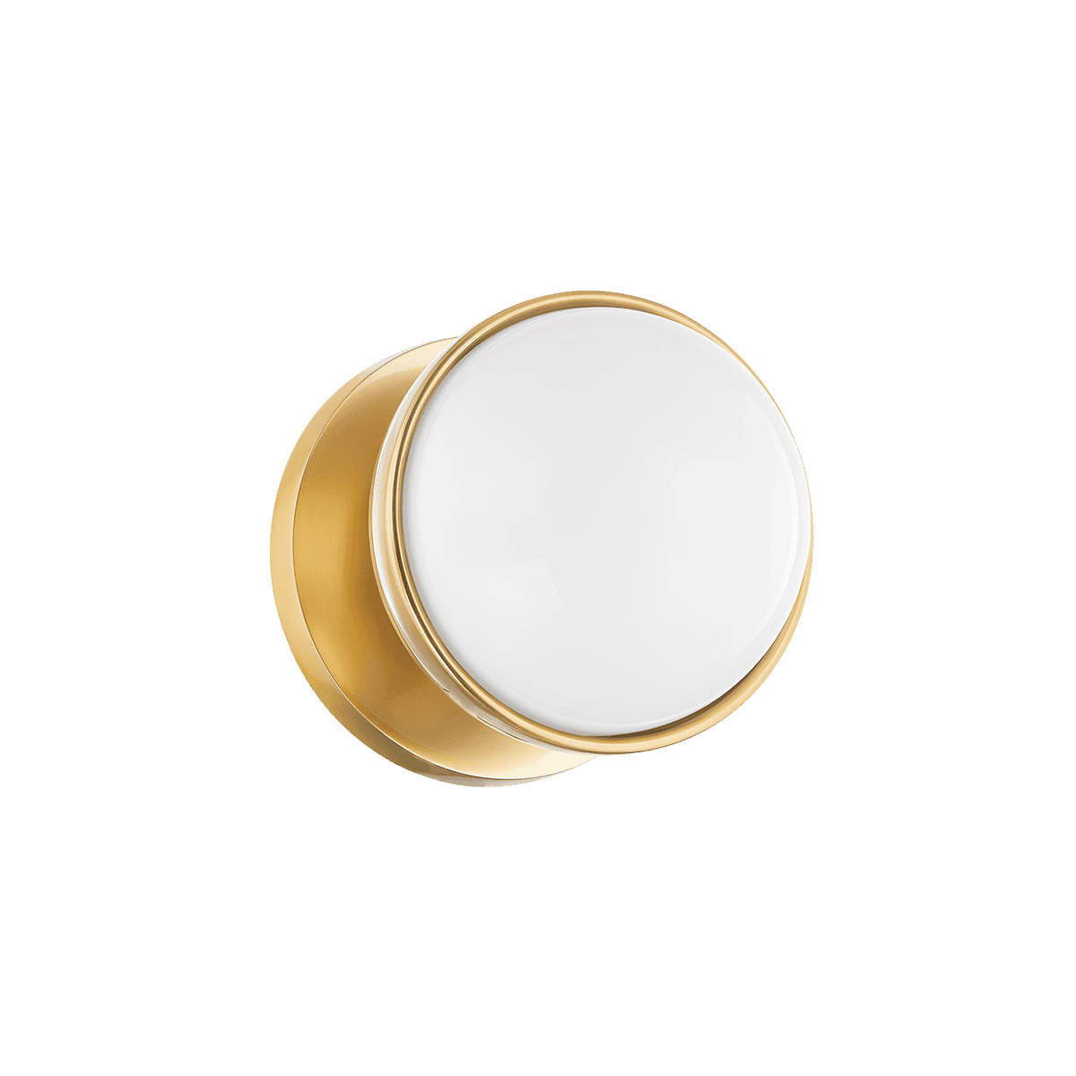 Demi 1 Light Vanity Wall Light in Aged Brass-img-3