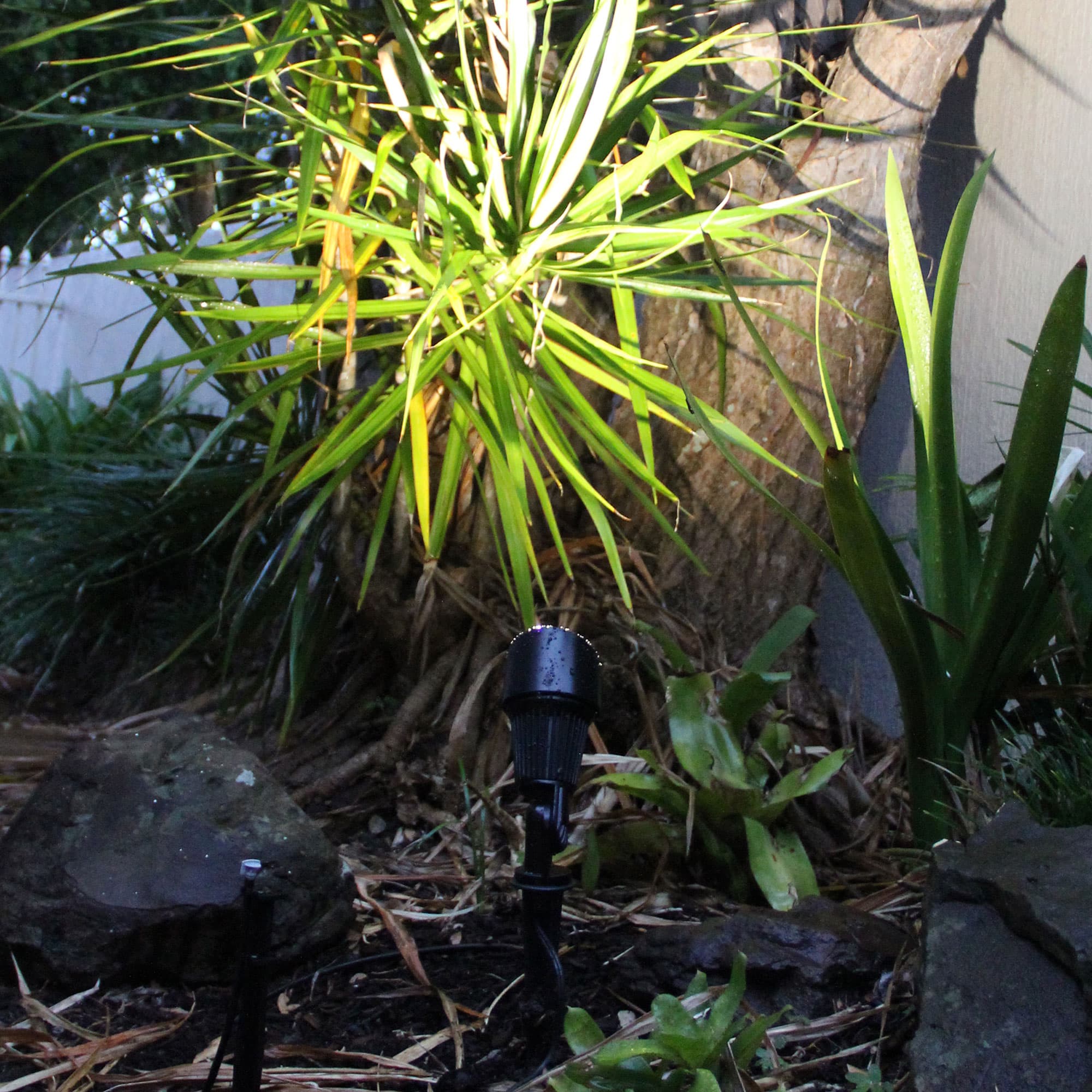 Spike Hooded Outdoor Garden Light in Black-img-2