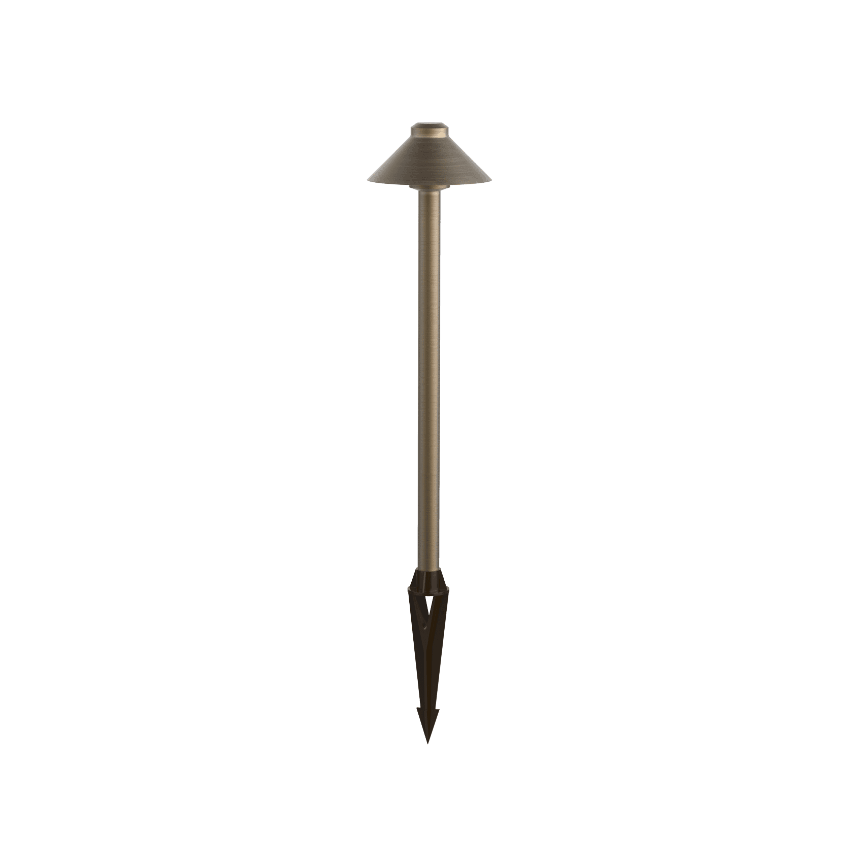 Bollard Mushroom Outdoor Garden Light in Aged Brass-img-1