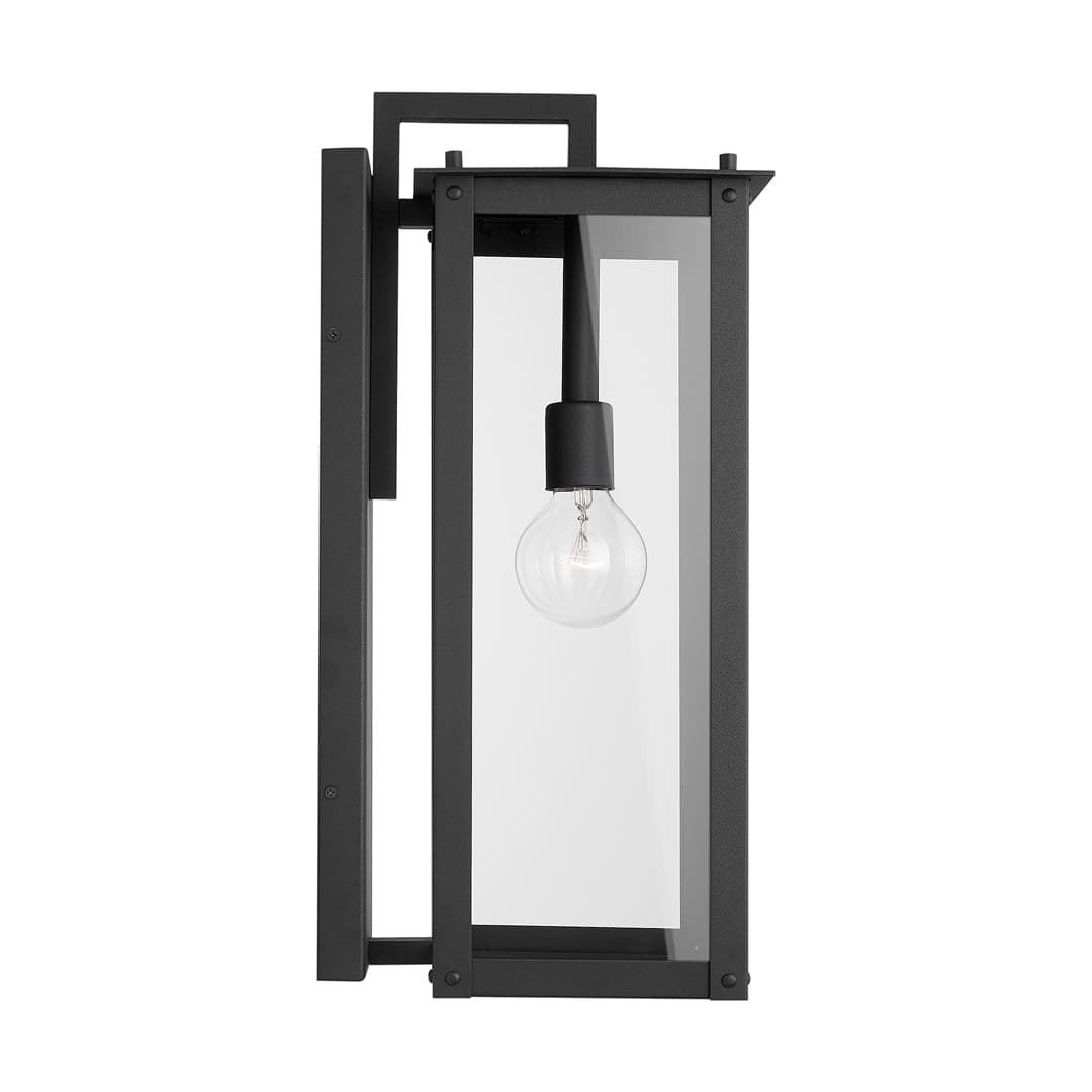 Boman 1 Light Wall Lantern - Small in Black-img-3